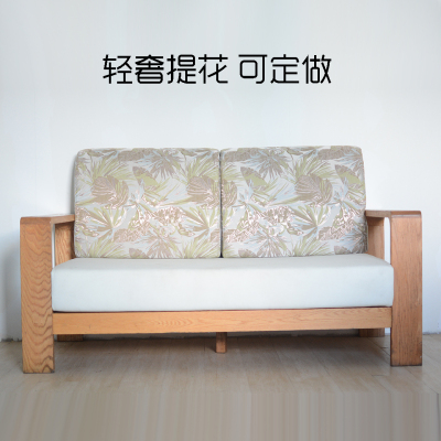 可定做偏硬有支撑力实木沙发高弹