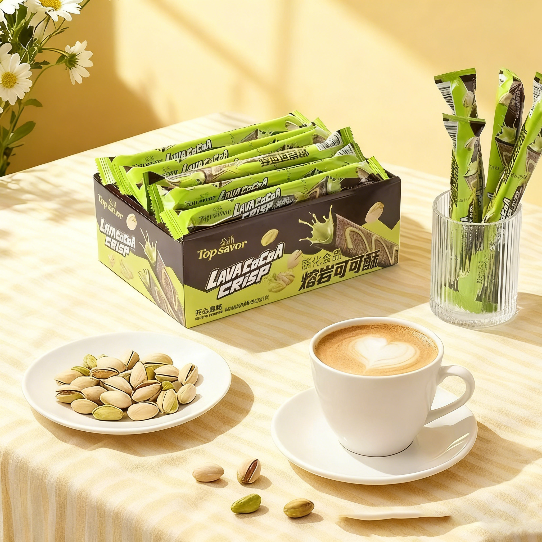 金语熔岩可可酥夹心棒三角酥零食