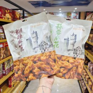 金语品牌蒜蓉味麻花咸香袋装小吃