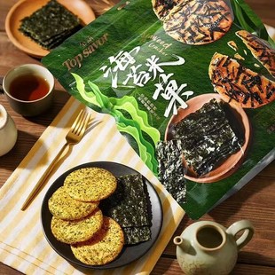 金语海苔米菓388g袋装含油型膨化酥脆肉松米饼雪饼宅家追剧小零食