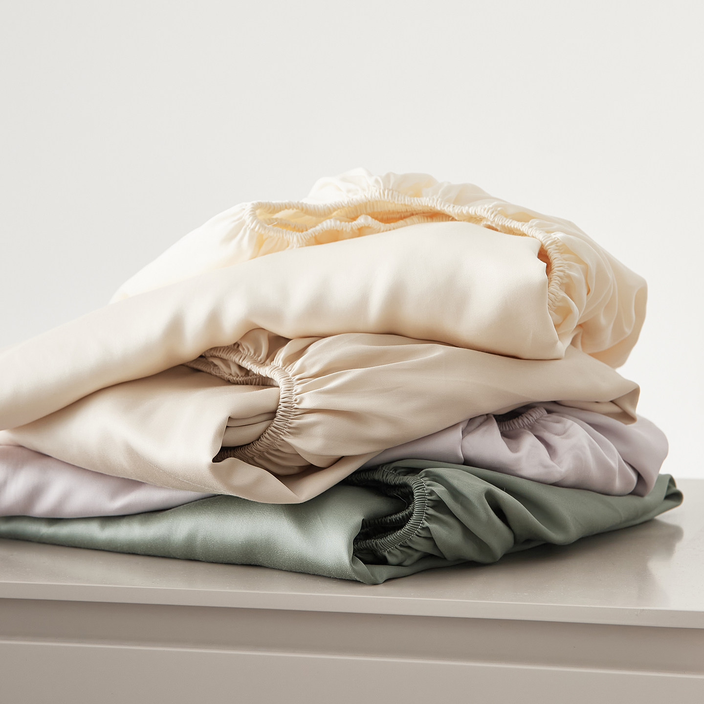 简约风60S高支高密夏季凉感兰精天丝单品床单莱赛尔双人1.5/床笠