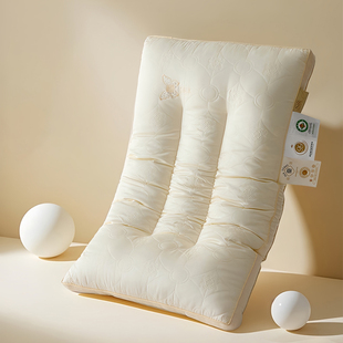 柔软蝶梦蚕丝枕头单人护颈椎助睡眠枕芯成人家用款单支装一对拍2