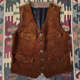 复古阿美咔叽休闲马甲坎肩重磅猎装 秋冬新款 灯芯绒美式 夹克背心男