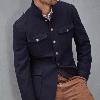 其他短款羊毛呢秋冬多口袋大衣