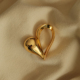 心形 欧美铜制夸张镂空爱心胸针小众简约大气浪漫高级感胸花别针