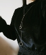 RUMI 百搭长项链 极简 几何圆环 蛇骨链 优雅 长款 毛衣链