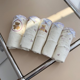 梦幻小熊18cm全棉加长裆10A抑菌内裤 女士婴儿棉A类女孩学生三角裤