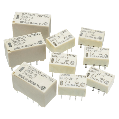 欧姆龙正品信号继电器G6S-2 G6J-G6K-2P-Y G6K-2F-Y 5V-12V-24VDC