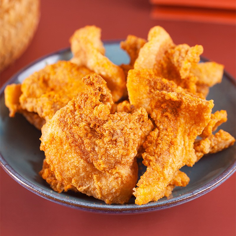 研磨食光酥脆猪油渣干炸五花肉脆皮猪肉渣粕脂渣休闲零食小吃100g