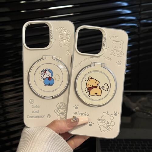 撅屁股蓝胖子适用苹果17pro磨砂彩银华为mate卡通手机壳iphone16pro华为苹果13小米15可爱mate保护套14Pro