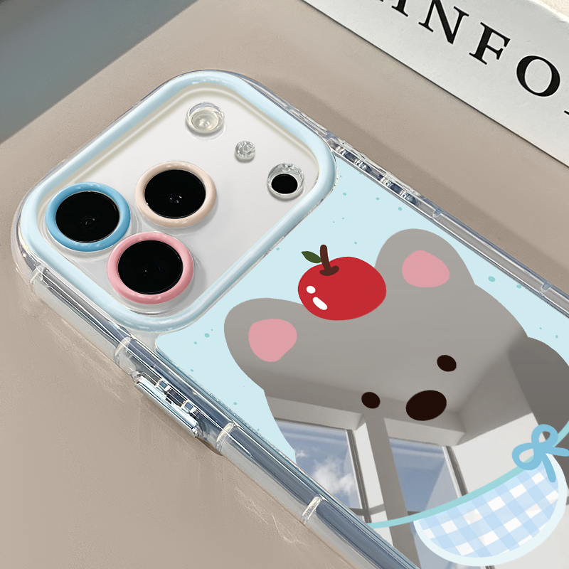 苹果西高地适用于苹果17Pro镜面奶油壳iPhone16Promax手机壳华为p80可爱小米17防摔荣耀mate70小众红米