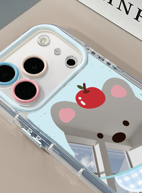 苹果西高地适用于苹果17Pro镜面奶油壳iPhone16Promax手机壳华为p80可爱小米17防摔荣耀mate70小众红米