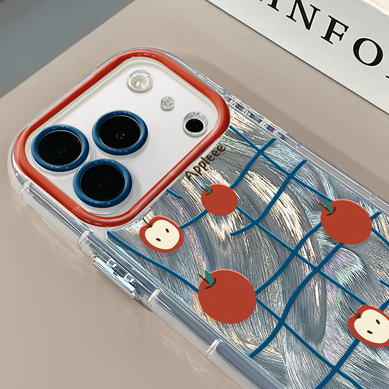 格纹苹果适用苹果17Pro手机壳简约iphone16promax奶油羽纱oppo可爱华为p80荣耀创意保护套vivo小米15