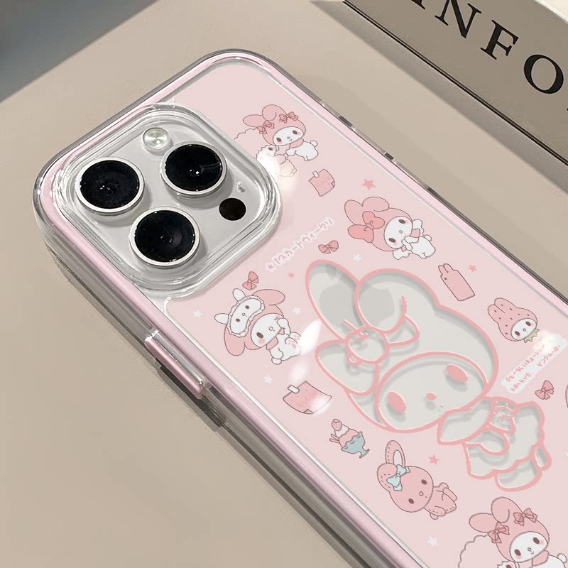 美乐蒂适用苹果17promax手机壳iPhone16三合一炫彩华为mate70保护套oppo荣耀200创意小米15