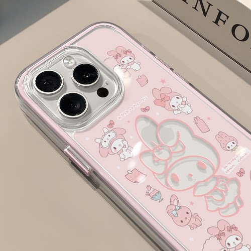 美乐蒂适用苹果17promax手机壳iPhone16三合一炫彩华为mate70保护套oppo荣耀200创意小米15