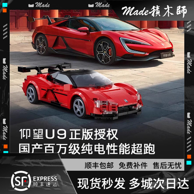 双鹰cada咔搭仰望U9积木赛车