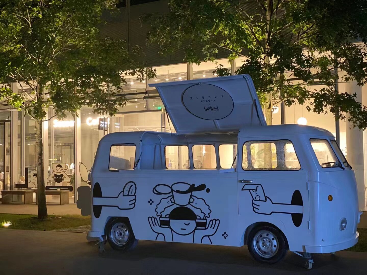 出租租赁定制移动多功能巴士餐车咖啡奶茶商业饮品美食复古小吃车