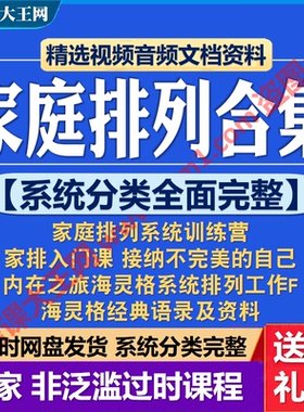海灵格家庭排列系统训练营课程经典心理学咨询与治疗入门视频教程