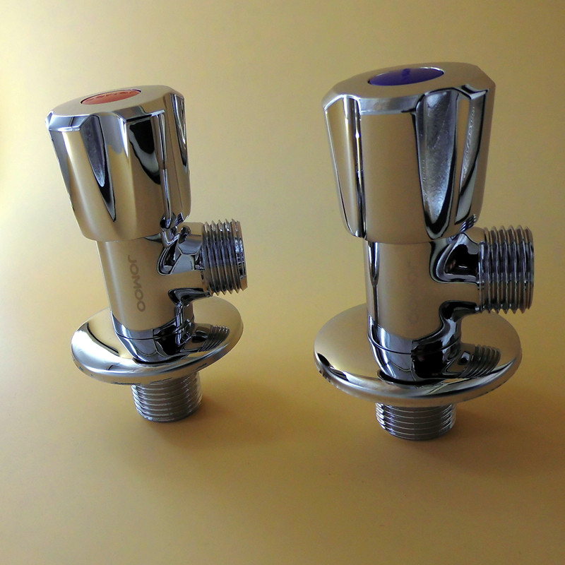 九牧全铜防冻三角阀马桶厨房浴室柜热水器冷热水4铜芯止水阀家用