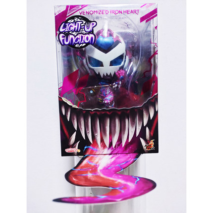 原装漫威钢铁侠手办Hottoys模型蜘蛛侠最大毒液珍藏人偶LED发光