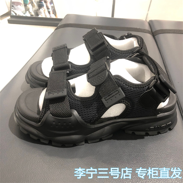 李宁凉鞋男款SOFTCOCA休闲凉鞋