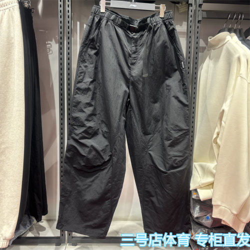 李宁男速干户外宽松直筒运动裤