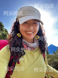 阿尖同款南美原住民花朵串珠耳环百搭特色
