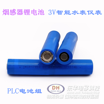 CR17450 全新现货电池组2*CR17450 6V 2400mAh 组合柱式锂电池组