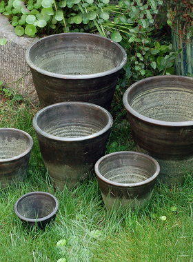 花盆特大号透气陶土花盆红陶泥瓦盆大口径多肉盆栽秋海棠植物花盆