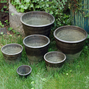 花盆特大号透气陶土花盆红陶泥瓦盆大口径多肉盆栽秋海棠植物花盆