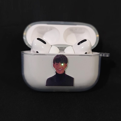 azeyao工作室丁真创意Airpods2pro3代无线耳机软壳保护套二代透明对灯开盖发光软耳机套Pro2蓝牙华强北