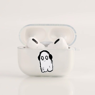 azeyao可爱适用苹果Airpods2pro3代无线耳机软壳保护套二代透明对灯开盖发光软耳机套Pro2都是壳