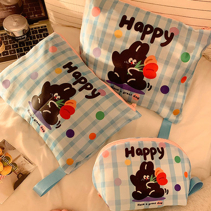 可爱衣物收纳袋！出差行李箱内衣内裤袜子睡衣分装收纳包便携防水