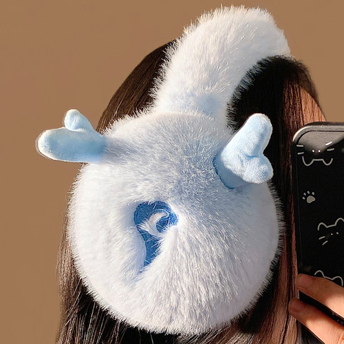 可爱灵珠敖丙毛绒耳罩女冬季保暖