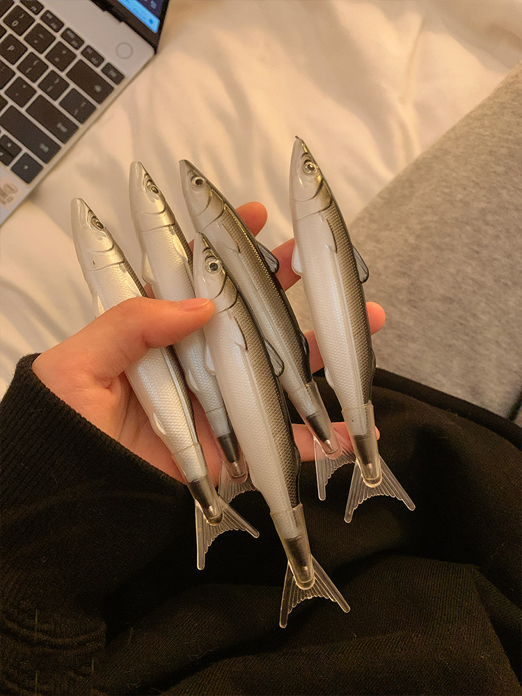 thumbnail for Creative and Quirky Salted Fish Pen, Black Ballpoint Pen, Gel Pen, Japanese-Style Student Stationery, Small Gift for Middle and High School Students