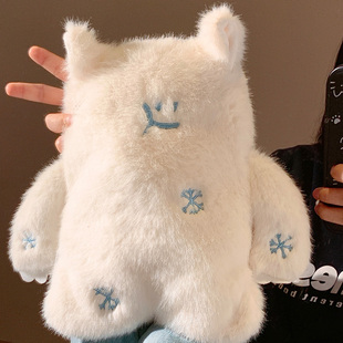 可爱毛绒小怪兽热水袋防爆注水暖水袋冬季 女暖手宝被窝专用暖宝宝