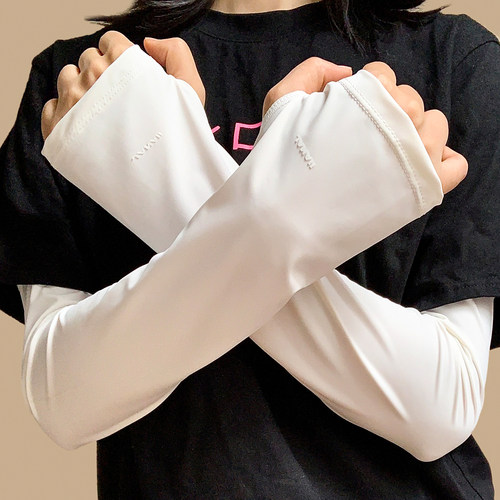百搭宽松冰丝防晒袖套女士夏季