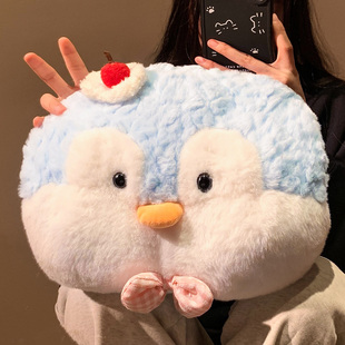 可爱毛绒企鹅热水袋充电防爆暖水袋女冬季 热敷肚子被窝暖手暖宝宝