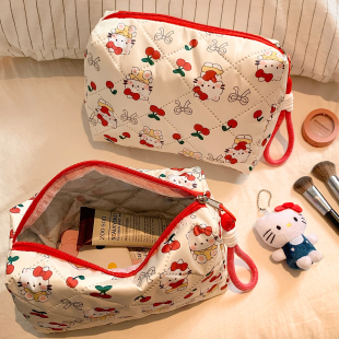 可爱猫咪化妆包女便携大容量旅行外出护肤品收纳包洗漱包2026新款