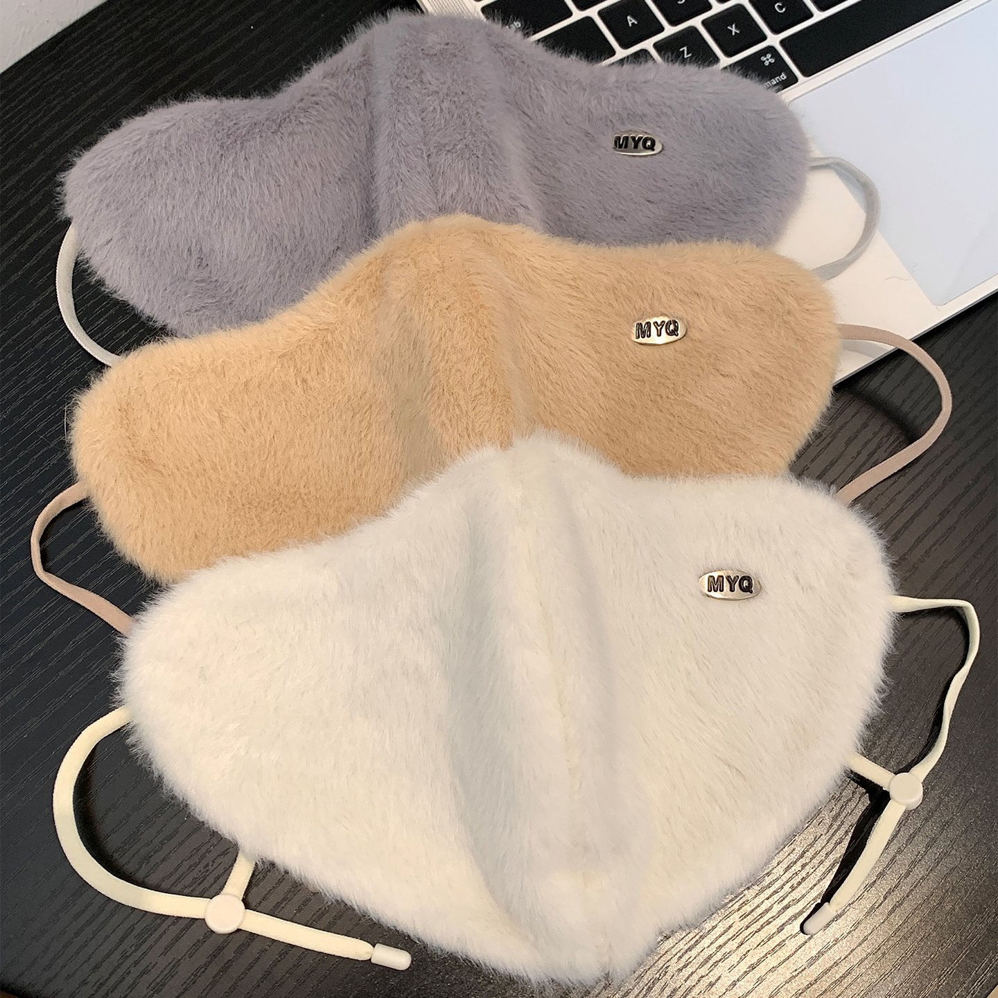 2025新款仿兔绒保暖口罩女冬防寒