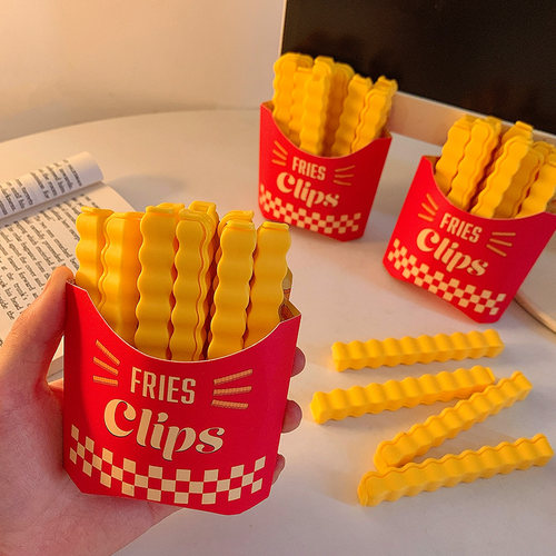 薯条造型密封夹封口夹磁吸冰箱贴