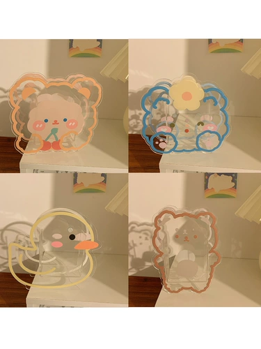 Акриловый детский держатель для ручек для школьников, модные милые канцтовары, коробка для хранения