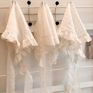 韩系蕾丝花边三角巾屁帘女春夏芭蕾风半身裙牛仔裤 子叠穿配饰腰带