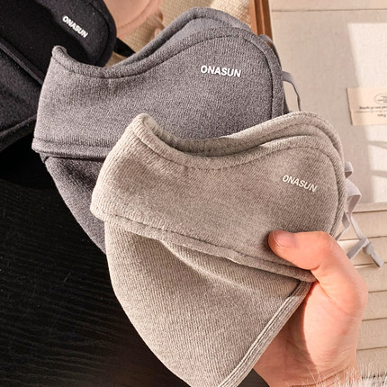 防寒防风保暖口罩女冬季高颜值2025新款立体护眼角骑行面罩显脸小