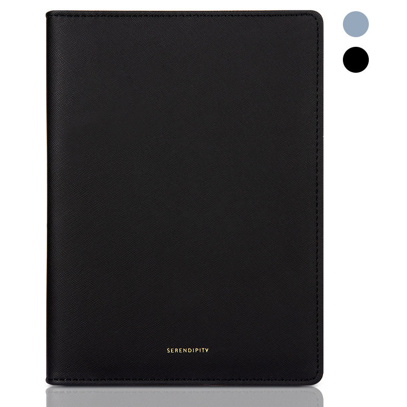 得力22287活页笔记本子 莫兰迪色系商务记事本皮面本文具25K100张