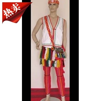 台湾高山族阿美族服装少数民族工作装民族生态工作服男装