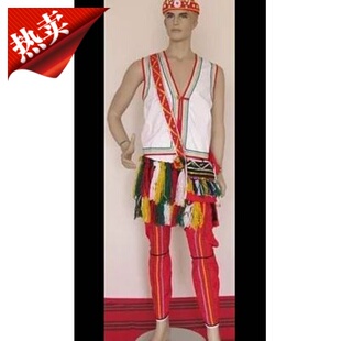 台湾高山族阿美族服装少数民族工作装民族生态工作服男装