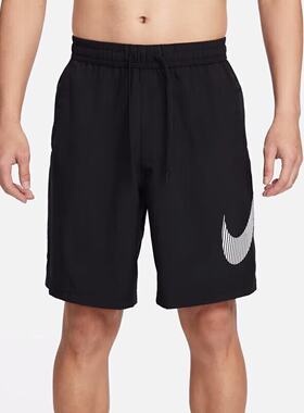 NIKE/耐克夏季新款男子运动休闲透气宽松针织健身短裤HJ3957-010