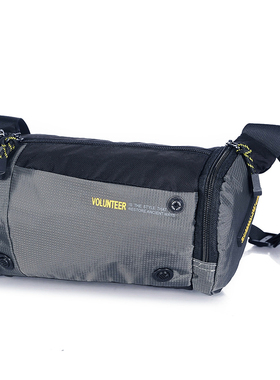 男腰包多功能跑步手机运动斜跨胸包帆布大容量户外防水小背包潮牌