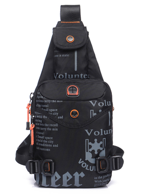运动胸包手机包斜跨小包男户外休闲韩版潮男士牛津背包单肩帆布包